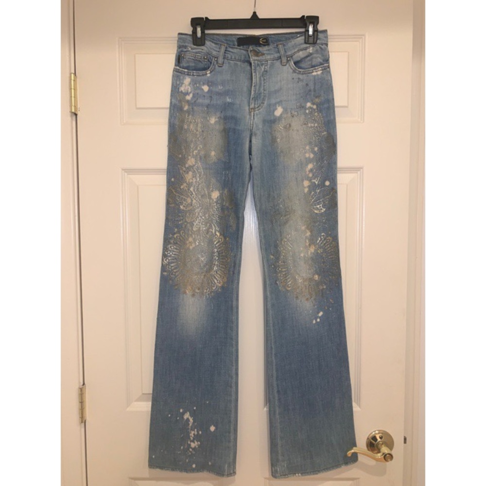 Vintage One of a Kind Roberto Cavalli Flare Jeans